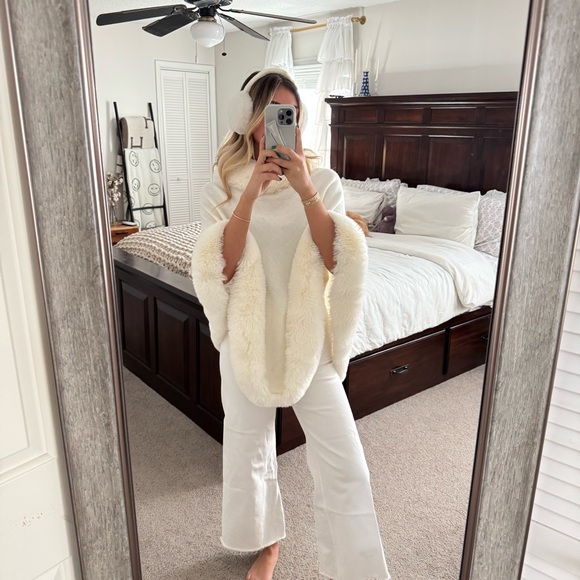 White Fur Sweater Top - Picture 7 of 14